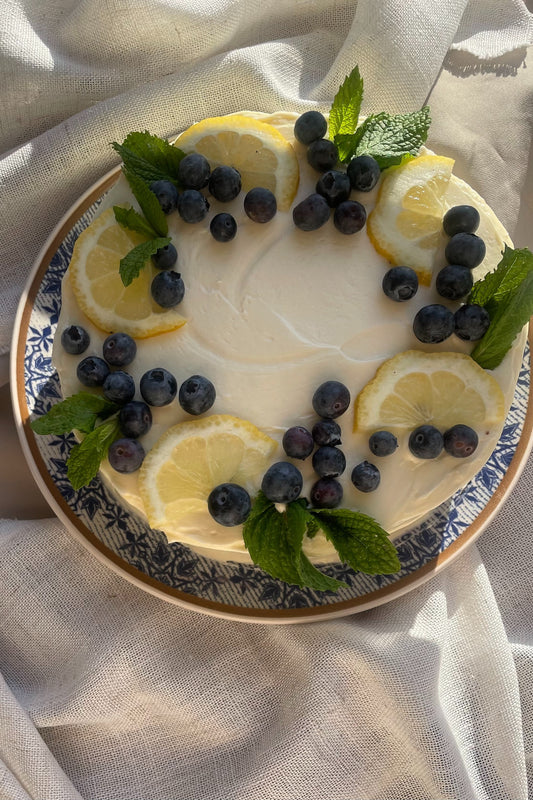 Bolo de Limão e Mirtilo